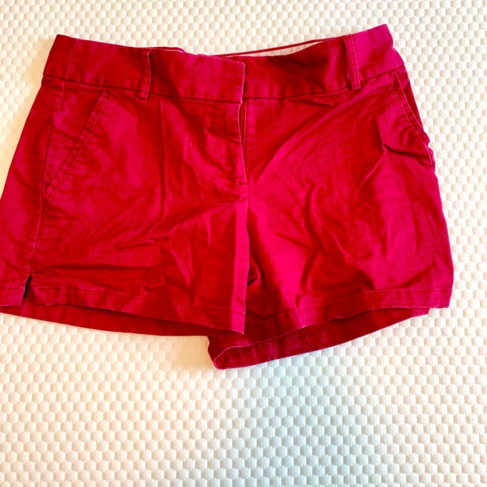 Loft curvy red shorts